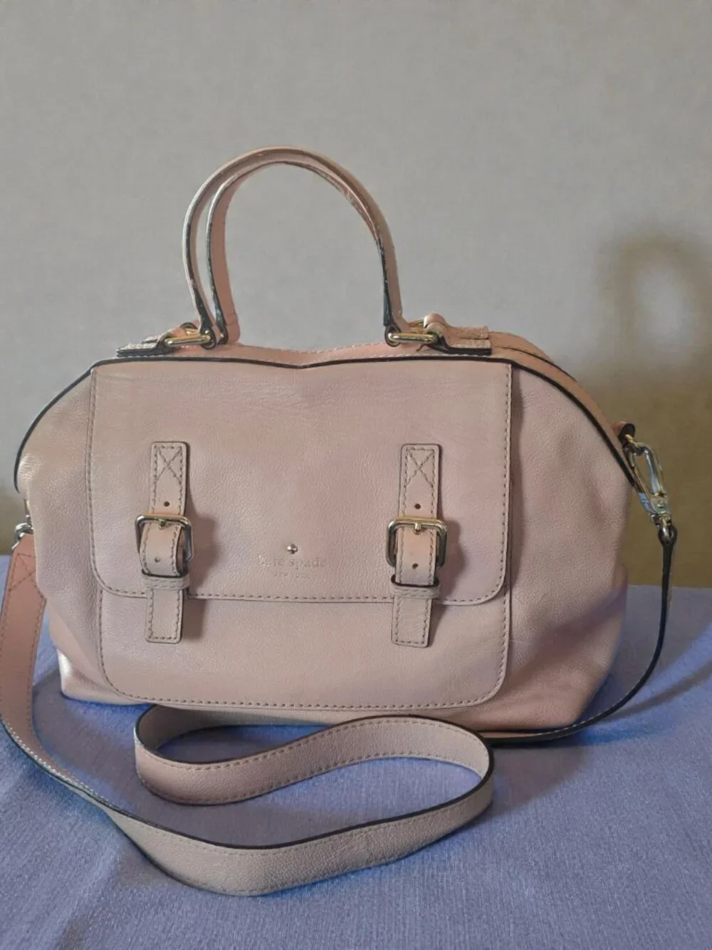 KATE SPADE RAQUELLE ALLEN STREET Leather Light Pink Satchel/Cross Body